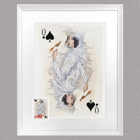 festum_qeen_of_spades_a3_print_a2_frame_signed__card