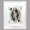 artiscard_qeen_of_clubs_a3_print_a2_frame_signed