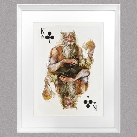 festum_king_of_clubs_a3_print_a2_frame_signed