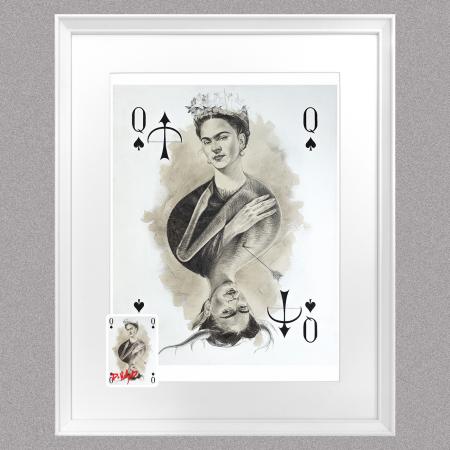artiscard_qeen_of_spades_a3_print_a2_frame_signed__card_1881937376