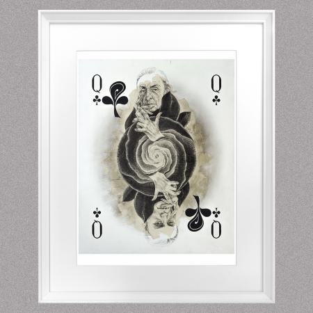 artiscard_qeen_of_clubs_a3_print_a2_frame_signed_1436470535